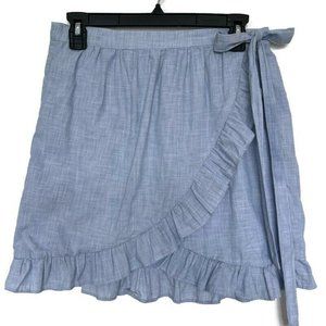 Madewell Light Blue Mini Skirt